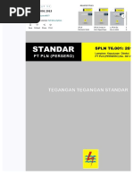 Standar SPLN 1:1995 Tegangan Listrik | PDF
