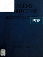 Academy Architecture and Architectural Review Vol 54 1922