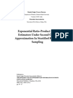 Exponential Ratio-Product Type Estimators Under Second Order Approximation in Stratified Random Sampling