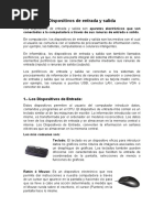 Dispositivos de Entrada y Salida