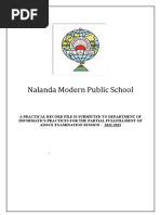 Nalanda Mordern Public School-Project File