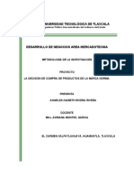 DECISIÓN DE COMPRA DE PRODUCTOS NORMA UNIVERSIDAD TLAXCALA