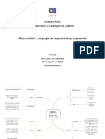 Mapa mental - Lenguajes de programación y paqueterías