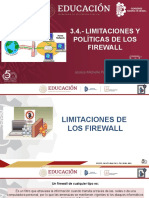 3.4. - Limitaciones y Políticas de Los Firewall