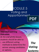 Module 5 - Voting & Apportionment Revised