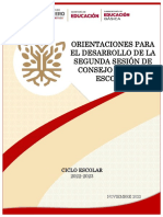 Orientaciones para El Desarrollo de La 2a Sesion CTE