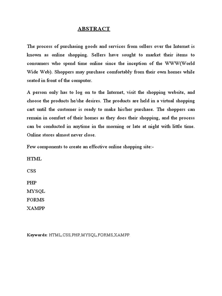 Project Report e Commerce Website Amity | PDF | Java Script | World ...