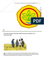 Kementerian Pertanian - Kementan Bangun Kekuatan SDM Pertanian, Wujudkan Visi Indoneaia Maju