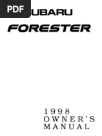 Download 1998 Subaru Forester Owners Manual by Packdaddy SN61335435 doc pdf