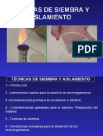 Técnicas de Siembra y Aislamiento