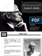 C V SEM Louis I. Kahn