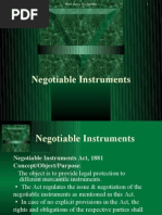 Negotiable Instrument