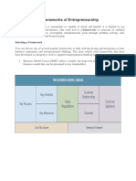 Framework of Entrepreneurship