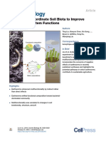 Earthworms Coordinate Soil Biota Tio Improve Multiple Ecosystem Functions