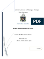 Ensayo Educacion en Linea PDF