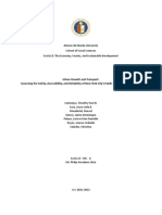 Urban Growth and Transport: Assessing The Safety, Accessibility, and Reliability of New York City's Public Transportation System