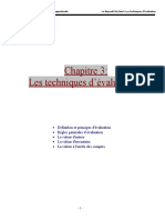 Chapitre 3. Les Techniques D'évaluation