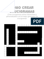 Cómo Crear Crucigramas: ¡Crea Crucigramas Online Interactivos y Personalizados Con El Mejor Generador de Crucigramas!