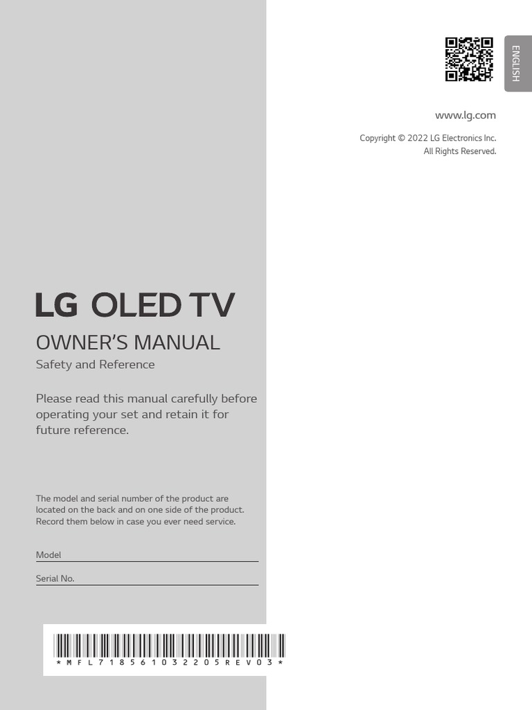 Manuel LG OLED77CS6LA English | PDF | Hdmi | Television