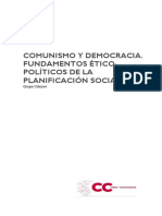 Comunismo y Democracia. Fundamentos Políticos de La Planificación