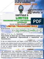 Capitulo 3. Limites Trigonometricos, Exponenciales y Laterales