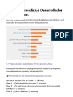 Ruta de Aprendizaje Desarrollador en Salesforce.