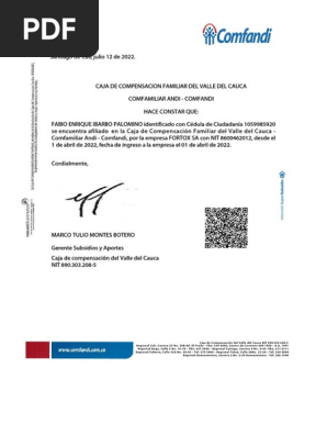 Certificado SOS Comfandi ¿Cómo obtener?