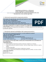 Guía para El Desarrollo Del Componente Práctico y Rúbrica de Evaluación - Unidad 1 y 2 - Tarea 4 - Salida de Campo