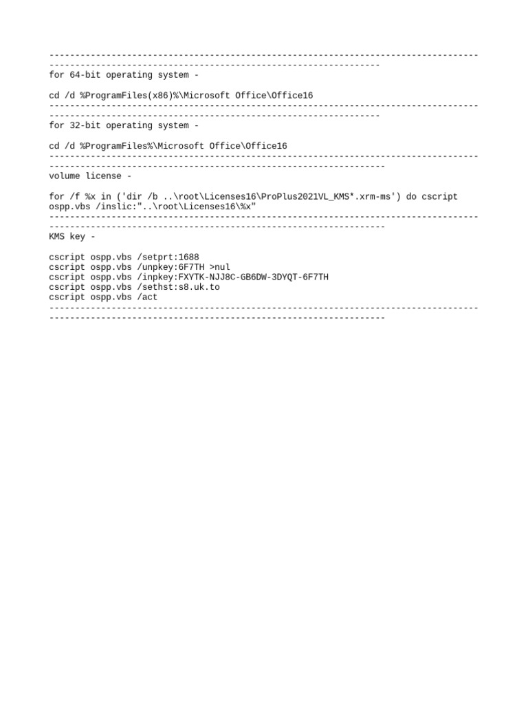 Office 2016 Activation Guide | PDF