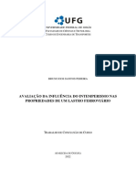 Avaliação da influência do intemperismo em lastro ferroviário