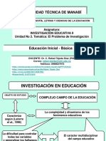 Investigación Educativa II El Problema de Investigación