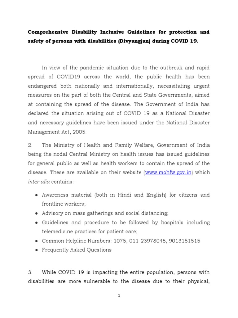Disability Inclusive Language Guidelines : Annex I – CMVUL