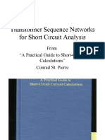 Transformer Sequence Networks For Short Circuit Analysis