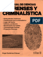 Manual de Ciencias Forenses y Criminalistica - Angel Gutierrez Chavez