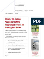 Ch. 29 Bedside Assessment of The Hospitalized Patient