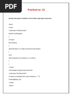 Practical No-12