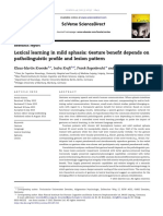 Kroenke Et Al (2013) Lexical Learning in Mild Aphasia. Cortex