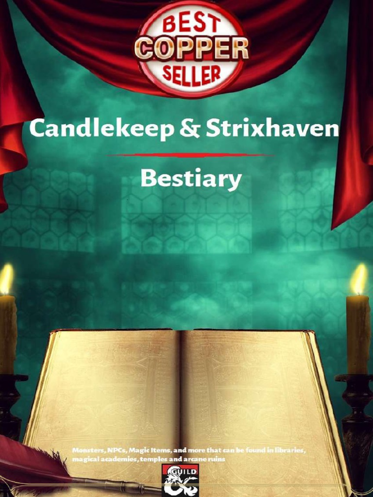 Candlekeep & Strixhaven Bestiary PDF Dungeons & Dragons Runes