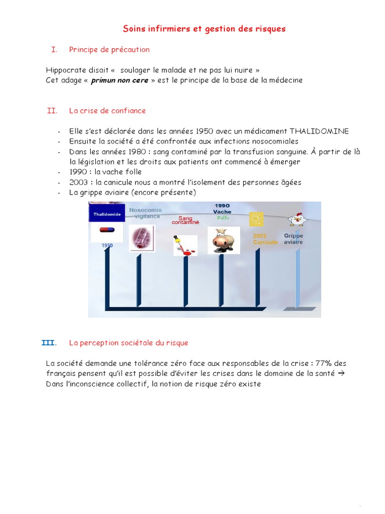 Gestion des risques en soins infirmiers | PDF | Risque | Pharmacovigilance