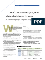 How To Compare Six Sig - Lean and The Theory of Constraints - En.es