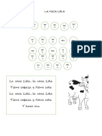 Partitura La Vaca Lola