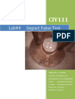 CIV LAB 4 - Impact Value Test