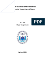 ACT 430 - Major Final Assignment Spring 2020