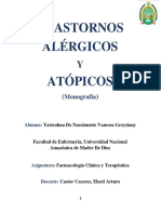 Trastornos Alérgicos y Atopicos - Farmacologia Clinica y Terapeutica - Vanessa Yaricahua D.