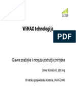 Prezentacija WiMAX Tehnologije v1.0