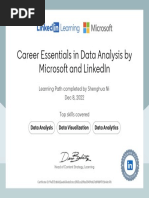 Career Essentials in Data Analysis by Microsoft and LinkedIn