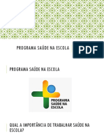 Saúde na Escola programa promove qualidade de vida