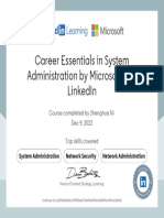 Career Essentials in System Administration by Microsoft and LinkedIn