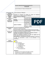 ACTA DE CONSTITUCION DEL PROYECTO