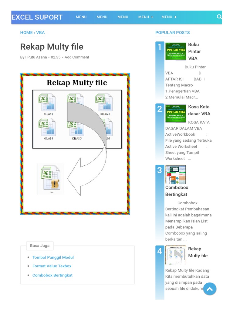 Rekap Multy File - Excel Suport | PDF